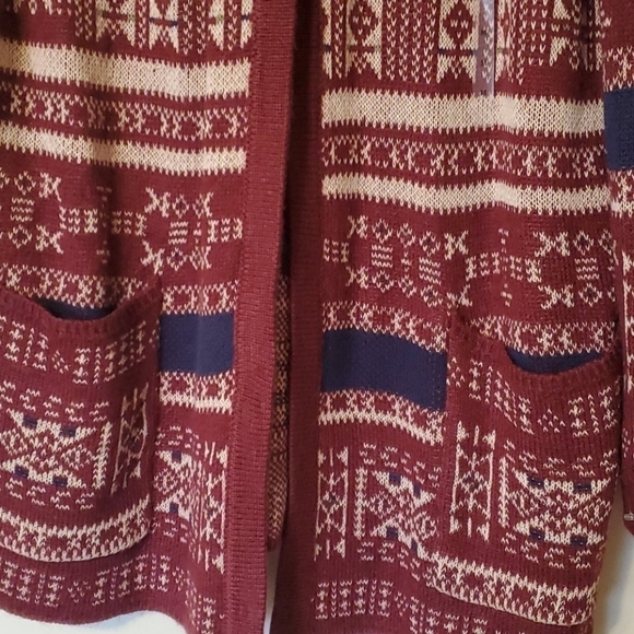 Billabong Aztec Y2K Trek boho Cardigan Sweater - Picture 8 of 10